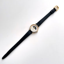 Load image into Gallery viewer, Vintage 90s Ladies&#39; Sarteur La Maitre Sun &amp; Moon Phase Quartz Watch with Black Leather Strap
