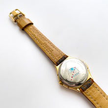 Load image into Gallery viewer, Vintage Yves Saint Laurent Gold-Plated Ladies&#39; Quartz Watch with Textured Green Leather Strap
