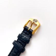 Load image into Gallery viewer, 90s Gold-Plated Ladies&#39; Gucci Quartz Watch with Black Leather Strap - Boxed
