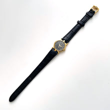 Load image into Gallery viewer, 90s Gold-Plated Ladies&#39; Gucci Quartz Watch with Black Leather Strap - Boxed
