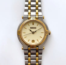 Load image into Gallery viewer, Vintage Ladies&#39; Silver and Gold-Tone Gucci Quartz Watch
