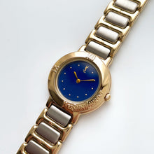 Load image into Gallery viewer, Vintage Boxed 1991 Yves Saint Laurent Ladies&#39; Quartz Watch with Two-Tone Bracelet and Blue Dial
