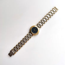 Load image into Gallery viewer, Vintage Boxed 1991 Yves Saint Laurent Ladies&#39; Quartz Watch with Two-Tone Bracelet and Black Dial
