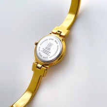 Load image into Gallery viewer, Vintage 1990s Gold-Plated Ladies&#39; Givenchy Bangle Watch with Blue Dial and Quartz Movement
