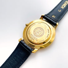 Load image into Gallery viewer, Vintage 90s Unisex Gold-Plated Fendi Quartz Watch with Black Dial
