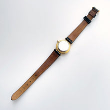 Load image into Gallery viewer, Vintage 1990s Gold-Plated Ladies&#39; Givenchy &#39;Griffe&#39; Quartz Watch with Black Leather Strap
