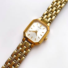 Load image into Gallery viewer, Vintage 1990s Gold-Tone Ladies&#39; Seiko Quartz Watch With Tank-Like Dial
