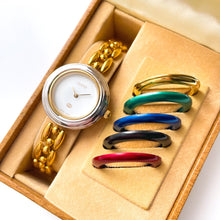 Load image into Gallery viewer, Rare Boxed 90s Gucci Quartz Watch with Interchangeable Bezels
