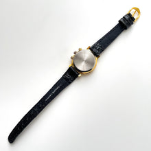 Load image into Gallery viewer, Vintage 90s Ladies&#39; Milan Sun &amp; Moon Phase Quartz Watch with Black Leather Strap
