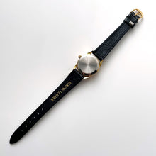 Load image into Gallery viewer, Vintage Constant Sun &amp; Moon Phase Quartz Watch with Black Leather Strap
