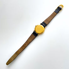 Load image into Gallery viewer, Vintage Christian Dior Gold-Plated Ladies&#39; Quartz Watch with Black Leather Strap
