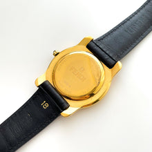 Load image into Gallery viewer, Vintage 90s Unisex Gold-Plated Fendi Quartz Watch with Black Dial
