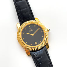 Load image into Gallery viewer, Vintage 90s Unisex Gold-Plated Fendi Quartz Watch with Black Dial
