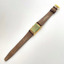 Load image into Gallery viewer, Vintage Christian Dior Two-Tone Gold &amp; Silver Quartz Watch with Brown Leather Strap
