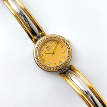 Load image into Gallery viewer, Vintage 1990s Two-Tone Ladies&#39; Balenciaga Bangle Quartz Watch with Diamond-Set Gold-Tone Dial
