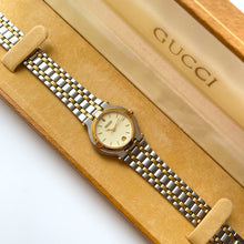 Load image into Gallery viewer, Vintage Ladies&#39; Silver and Gold-Tone Gucci Quartz Watch
