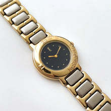 Load image into Gallery viewer, Vintage Boxed 1991 Yves Saint Laurent Ladies&#39; Quartz Watch with Two-Tone Bracelet and Black Dial
