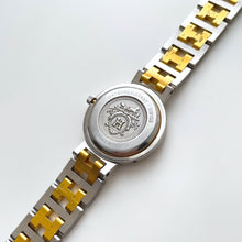 Load image into Gallery viewer, Vintage Two-Tone Hermès Clipper Ladies&#39; Quartz Watch with Round Beige Dial
