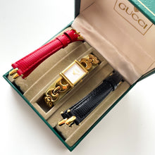 Load image into Gallery viewer, Rare Vintage Boxed 90s Gucci Quartz Watch with Interchangeable Straps
