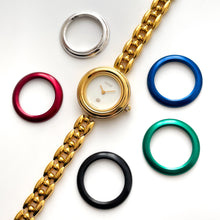 Load image into Gallery viewer, Rare Boxed 90s Gucci Quartz Watch with Interchangeable Bezels
