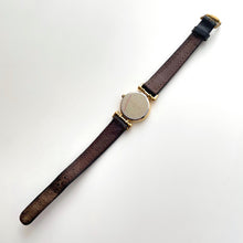 Load image into Gallery viewer, Vintage 1990s Gold-Plated Ladies&#39; Givenchy Quartz Watch with Black Leather Strap
