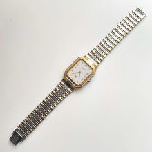 Load image into Gallery viewer, Vintage Two-Tone Christian Dior Unisex Quartz Watch with Tank-Style Dial
