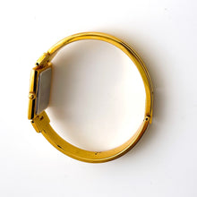 Load image into Gallery viewer, Vintage 1990s Gold-Plated Ladies&#39; Givenchy Bangle Quartz Watch with Rectangular Dial
