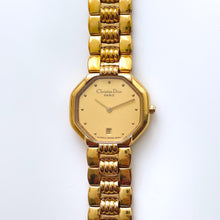 Load image into Gallery viewer, Vintage Gold-Plated Christian Dior Ladies&#39; Quartz Watch with Octagon Dial
