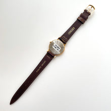 Load image into Gallery viewer, Vintage Gold-Plated Ladies&#39; Seiko Quartz Watch with Brown Ornate Leather Strap
