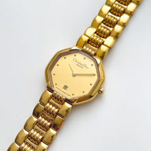 Load image into Gallery viewer, Vintage Gold-Plated Christian Dior Ladies&#39; Quartz Watch with Octagon Dial
