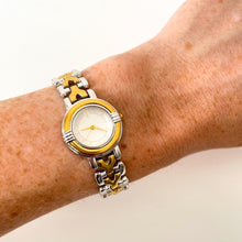 Load image into Gallery viewer, Vintage 1990s Yves Saint Laurent Ladies&#39; Quartz Watch with Two-Tone Bracelet and White Dial
