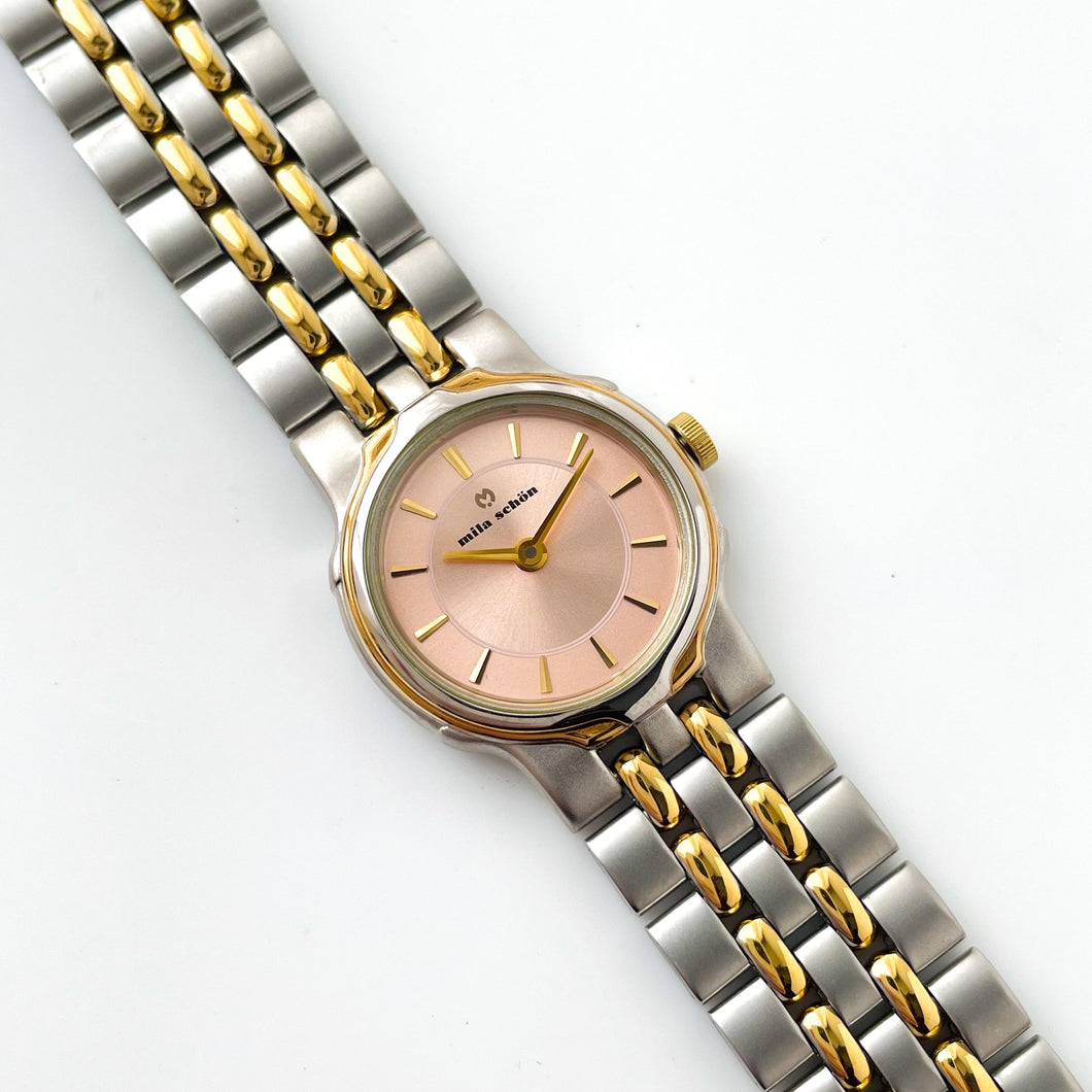 Ladies' Mila Schön Watch with Two-Tone Bracelet and Round Rose Gold Dial - Boxed