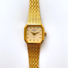 Load image into Gallery viewer, Ladies&#39; Rotary Quartz Watch With Octagon Dial and Gold-Plated Integrated Bracelet
