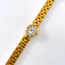 Load image into Gallery viewer, Vintage Gold-Plated Ladies&#39; Balmain Quartz Watch with Butterfly Clasp
