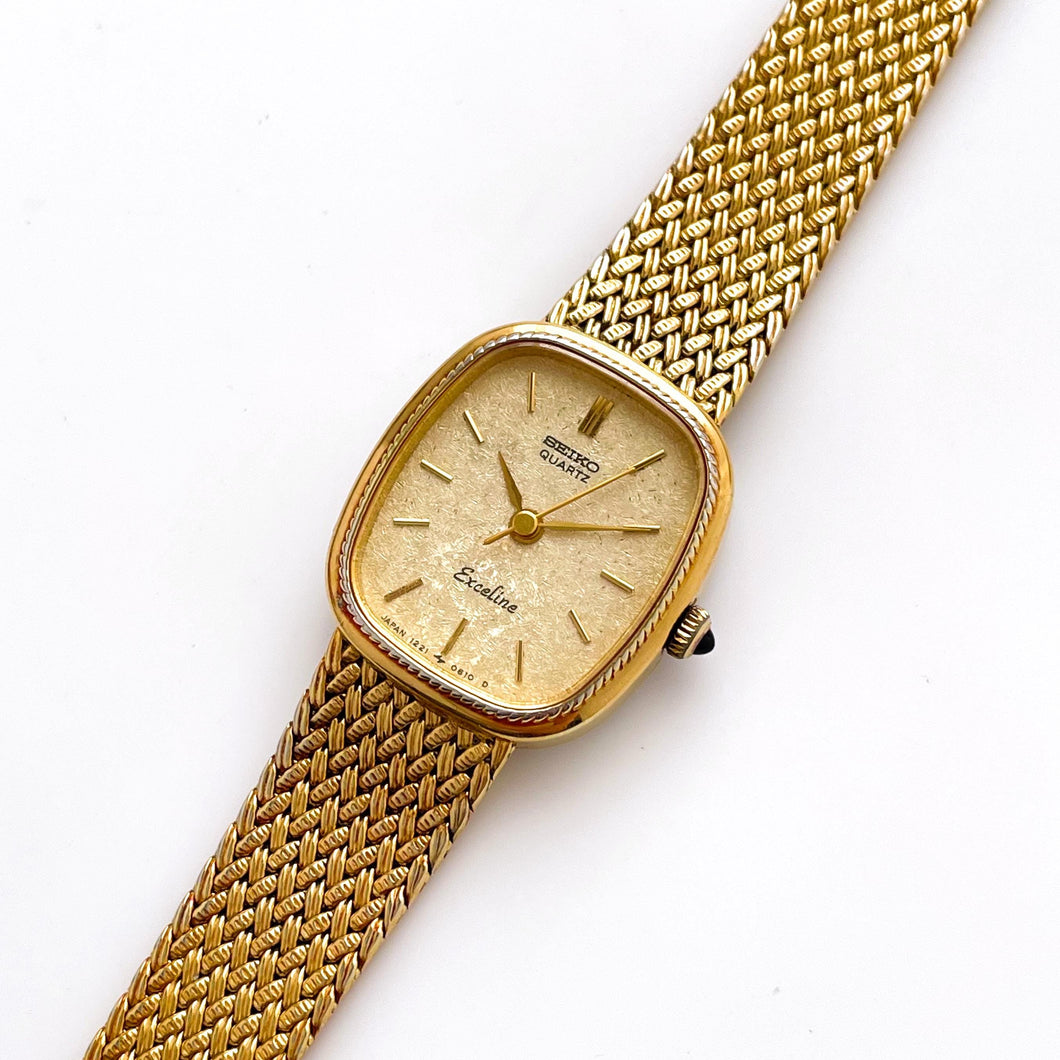 Vintage 1990s Gold-Plated Ladies' Seiko Exceline Quartz Watch