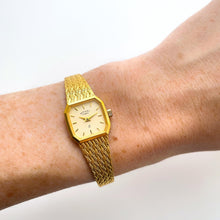 Load image into Gallery viewer, Ladies&#39; Rotary Quartz Watch With Octagon Dial and Gold-Plated Integrated Bracelet
