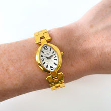 Load image into Gallery viewer, Vintage Gold-Plated Ladies&#39; Balmain Quartz Watch with Butterfly Clasp
