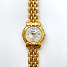 Load image into Gallery viewer, Vintage 1990s Gold-Plated Ladies&#39; Nina Ricci Quartz Watch with Round Mother of Pearl Dial
