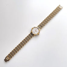 Load image into Gallery viewer, Vintage 1990s Crystal-Set Gold-Plated Ladies&#39; Nina Ricci Quartz Watch with Round Mother of Pearl Dial
