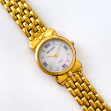 Load image into Gallery viewer, Vintage 1990s Gold-Plated Ladies&#39; Nina Ricci Quartz Watch with Round Mother of Pearl Dial
