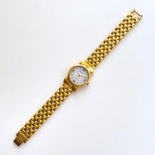 Load image into Gallery viewer, Vintage 1990s Gold-Plated Ladies&#39; Nina Ricci Quartz Watch with Round Mother of Pearl Dial
