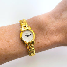 Load image into Gallery viewer, Vintage 00s Gold-Plated Ladies&#39; Nina Ricci Quartz Watch with Round Dial and Interchangeable Straps
