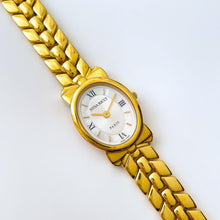 Load image into Gallery viewer, Vintage 1990s Gold-Plated Ladies&#39; Nina Ricci Quartz Watch with Oval Mother of Pearl Dial
