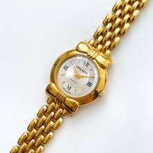 Load image into Gallery viewer, Vintage 1990s Gold-Plated Ladies&#39; Nina Ricci Quartz Watch with Round Mother of Pearl Dial
