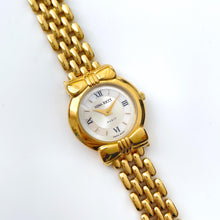 Load image into Gallery viewer, Vintage 1990s Gold-Plated Ladies&#39; Nina Ricci Quartz Watch with Round Mother of Pearl Dial
