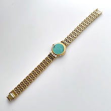 Load image into Gallery viewer, Vintage 1990s Crystal-Set Gold-Plated Ladies&#39; Nina Ricci Quartz Watch with Round Mother of Pearl Dial
