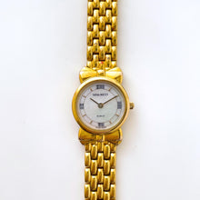 Load image into Gallery viewer, Vintage 1990s Gold-Plated Ladies&#39; Nina Ricci Quartz Watch with Round Mother of Pearl Dial
