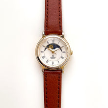 Load image into Gallery viewer, Ladies&#39; Vintage Gold-Plated Lorus Sun &amp; Moon Phase Quartz Watch
