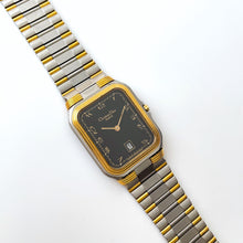 Load image into Gallery viewer, Vintage Two-Tone Christian Dior Unisex Quartz Watch with Tank-Style Dial
