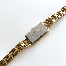 Load image into Gallery viewer, 1990s Ladies&#39; Gold-Plated Seiko Quartz Watch with Brown Rectangular Dial
